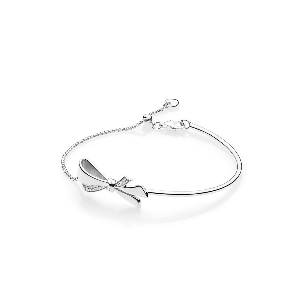 Pandora Sparkling Bow Slider Bracelet rare